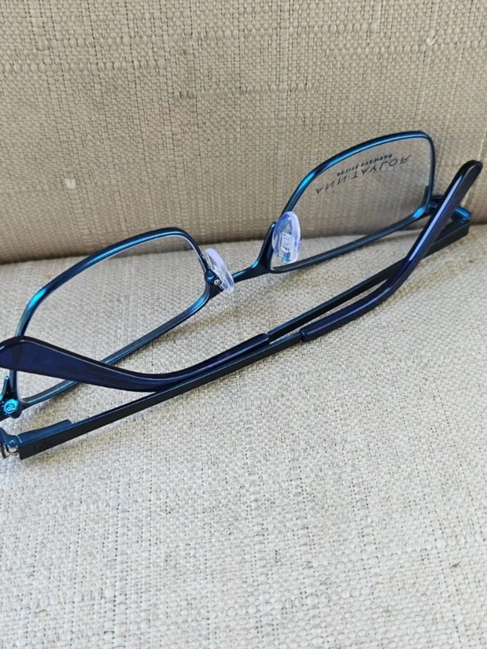 Ann Taylor Petite Eyewear Women Glasses Frame Black/Blue Tone ATP709 Eyeglasses